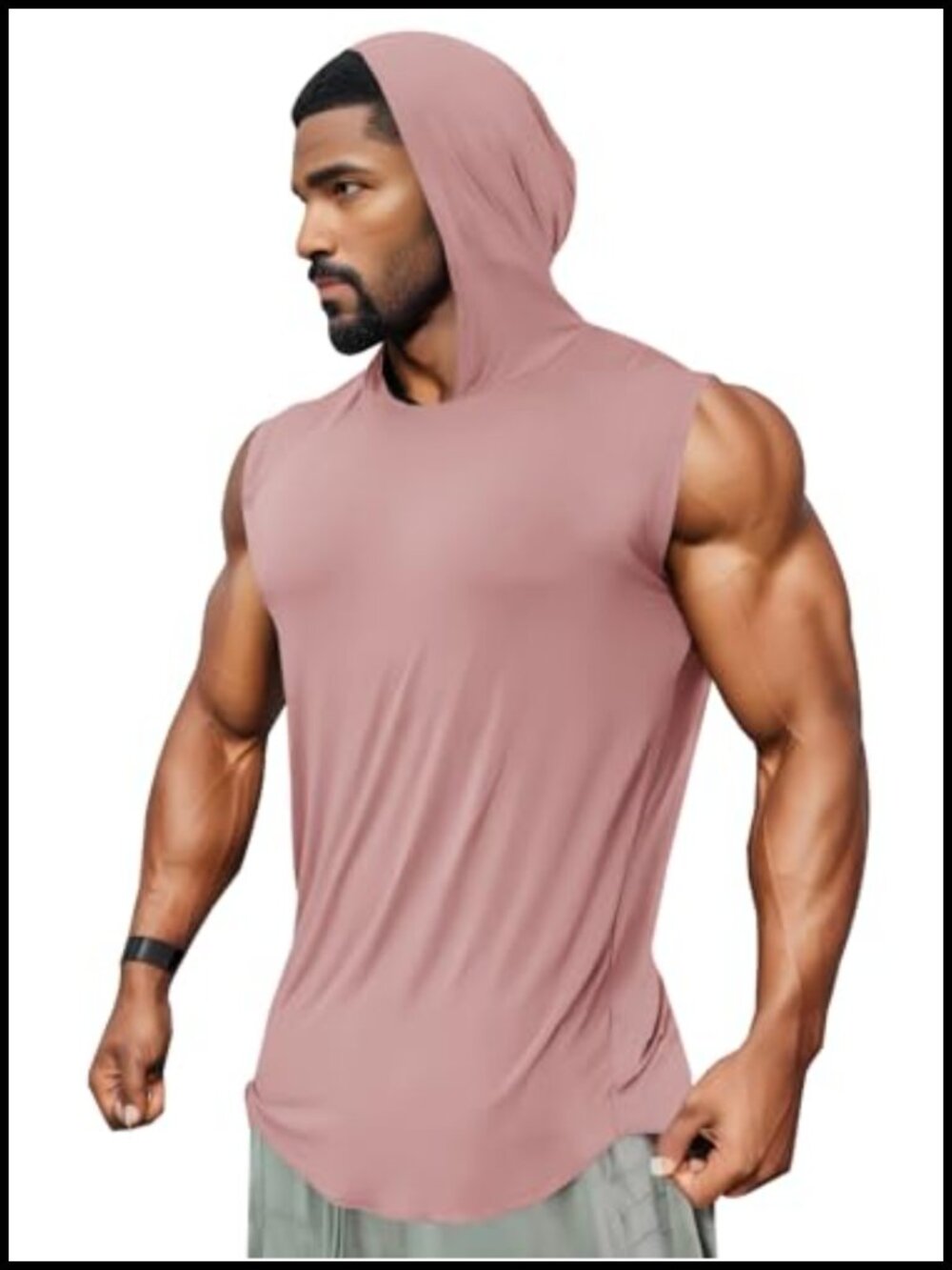 Mens Sleeveless Hoodie Workout Tank Top Muscle Gym Bodybuilding Fitness Shirt